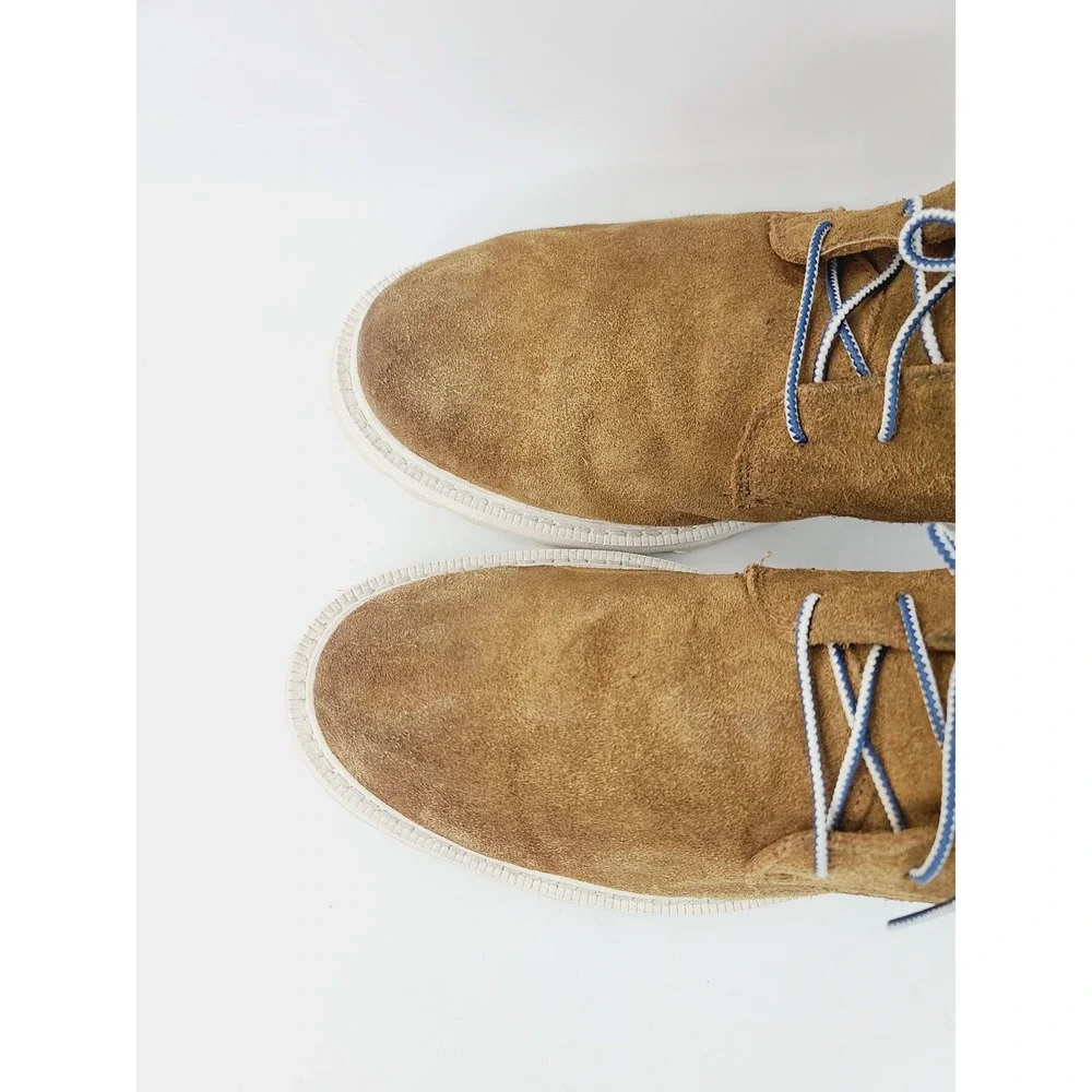 Sorel Suede Rubber/Textile Lining Snow Boots Winter Boots Mens Size 11 Tan White